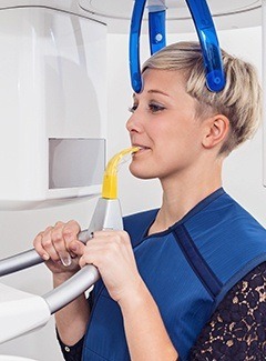 woman getting x-ray