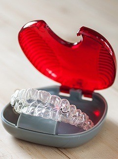 invisalign in red tray