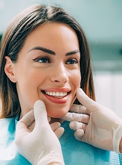 woman with perfect smile