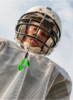 boy in football gear