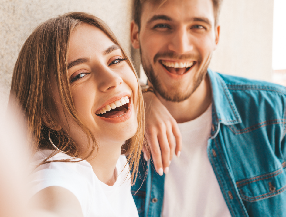 Smiling couple